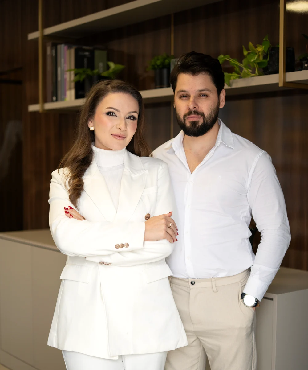 Kamila e Marcos Pastre, fundadores da Clínica MP